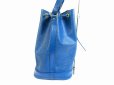 Photo3: LOUIS VUITTON Epi Leather Blue Shoulder Bag Purse Noe #5090