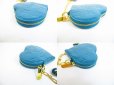 Photo6: LOUIS VUITTON Vernis Patent Leather Blue Heart Coin Case Purse #5102