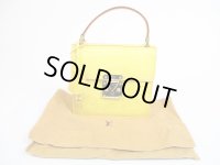LOUIS VUITTON Vernis Patent Leather Yellow Hand Bag Spring Street #5108