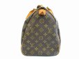 Photo3: LOUIS VUITTON Monogram Leather Brown Hand Bag Purse Speedy35 #5126