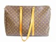 Photo1: LOUIS VUITTON Monogram Leather Brown Tote&Shopers Bag Flanerie 50 #5129 (1)