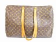 Photo2: LOUIS VUITTON Monogram Leather Brown Tote&Shopers Bag Flanerie 50 #5129 (2)