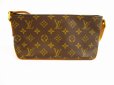 Photo2: LOUIS VUITTON Monogram Leather Brown Cross-body Bag Purse Trotteur #5130 (2)