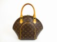 Photo1: LOUIS VUITTON Monogram Leather Brown Hand Bag Purse Ellipse PM #5132 (1)