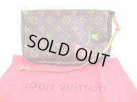 LOUIS VUITTON Monogram Leather Brown Murakami Cherry Accessories Pouch #5133