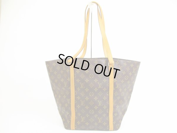 Photo2: LOUIS VUITTON Monogram Leather Brown Tote&Shoppers Bag Sac Shopping #5136