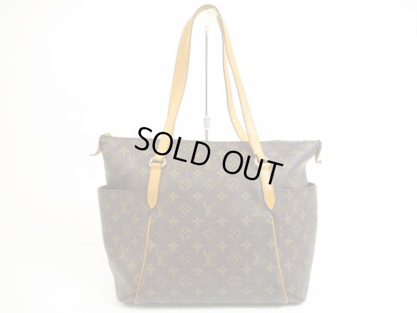 Photo2: LOUIS VUITTON Monogram Leather Brown Tote&Shoppers Bag Totally MM #5139