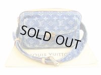 LOUIS VUITTON Monogram Denim Blue Fanny&Waist Packs Bum Bag #5140