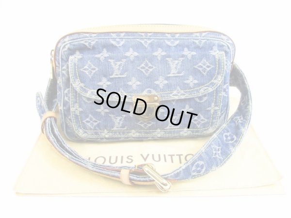 Photo1: LOUIS VUITTON Monogram Denim Blue Fanny&Waist Packs Bum Bag #5140