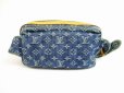 Photo2: LOUIS VUITTON Monogram Denim Blue Fanny&Waist Packs Bum Bag #5140 (2)