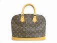 Photo2: LOUIS VUITTON Monogram Leather Brown Hand Bag Purse Alma #5160 (2)