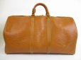 Photo2: LOUIS VUITTON Epi Leather Brown Duffle&Gym Bag Boston Bag Keepall 55 #5162 (2)