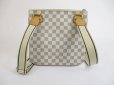 Photo2: LOUIS VUITTON Azur Leather White Cross-body Bag Pohette Bosphore #5178 (2)