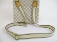 Photo7: LOUIS VUITTON Azur Leather White Cross-body Bag Pohette Bosphore #5178