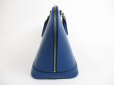 Photo4: LOUIS VUITTON Epi Leather Blue Hand Bag Purse Alma #5193