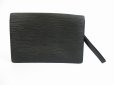 Photo2: LOUIS VUITTON Epi Leather Black Clutch Bag Purse Sellier Dragonne #5196 (2)