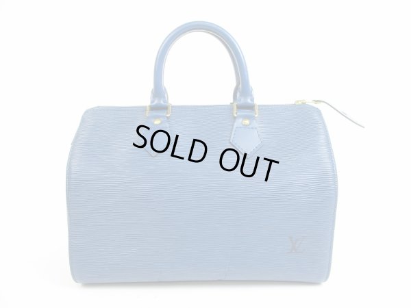 Photo2: LOUIS VUITTON Epi Leather Blue Hand Bag Purse Speedy25 #5212