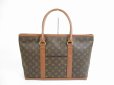 Photo1: LOUIS VUITTON Vintage Monogram Leather Brown Tote&Shoppers Weekend PM #5220 (1)