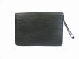 Photo2: LOUIS VUITTON Epi Leather Black Clutch Bag Purse Sellier Dragonne #5221 (2)