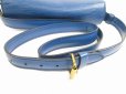 Photo7: LOUIS VUITTON Epi Leather Blue Cross-body Bag Cartouchiere #5225