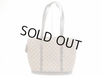 LOUIS VUITTON Special Order Damier Leather Brown Tote&Shoppers Bag Babylone #5227