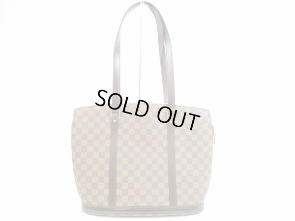 Photo2: LOUIS VUITTON Special Order Damier Leather Brown Tote&Shoppers Bag Babylone #5227
