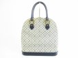 Photo1: LOUIS VUITTON Monogram Mini Canvas Blue Hand Bag Purse Alma Haut #5231 (1)