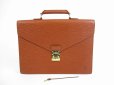 Photo1: LOUIS VUITTON Epi Leather Brown Briefcase Business Bag Ambassador #5248 (1)