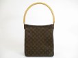 Photo2: LOUIS VUITTON Monogram Leather Brown Shoulder Bag Purse Looping GM #5253 (2)