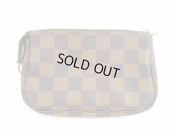 Photo2: LOUIS VUITTON Damier Leather Mini Accessories Chain Pouch Purse #5276