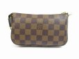 Photo2: LOUIS VUITTON Damier Leather Mini Accessories Chain Pouch Purse #5277 (2)