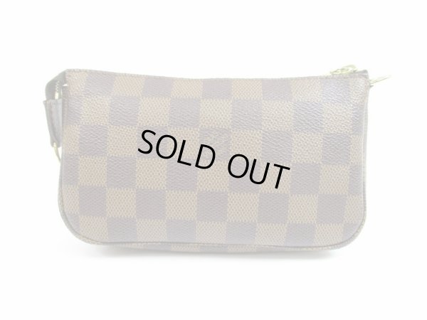 Photo2: LOUIS VUITTON Damier Leather Mini Accessories Chain Pouch Purse #5277