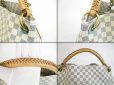 Photo7: LOUIS VUITTON Azur Leather White Hobo Shoulder Bag Artsy MM #5280