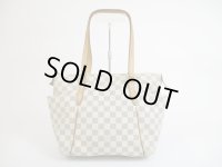 LOUIS VUITTON Azur Leather White Tote&Shoppers Bag Totally PM #5289
