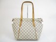 Photo2: LOUIS VUITTON Azur Leather White Tote&Shoppers Bag Totally PM #5289 (2)