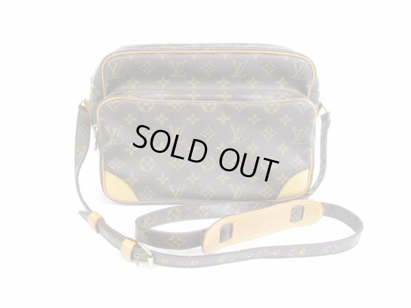 Photo1: LOUIS VUITTON Monogram Leather Brown Messenger&Cross-body Bag Nile #5315