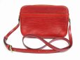 Photo1: LOUIS VUITTON Epi Leather Red Messenger&Cross-body Bag Trocadero #5343 (1)