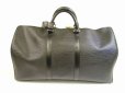 Photo2: LOUIS VUITTON Epi Leather Black Duffle&Gym Bag Hand Bag Keepall 50 #5357 (2)