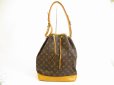 Photo1: LOUIS VUITTON Monogram Leather Brown Shoulder Bag Purse Noe #5358 (1)