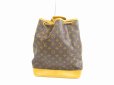 Photo2: LOUIS VUITTON Monogram Leather Brown Shoulder Bag Purse Noe #5358 (2)