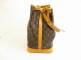 Photo4: LOUIS VUITTON Monogram Leather Brown Shoulder Bag Purse Noe #5360