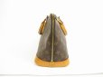 Photo3: LOUIS VUITTON Monogram Leather Brown Hand Bag Purse Alma #5361