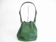 Photo2: LOUIS VUITTON Epi Leather Green Shoulder Bag Purse Petite Noe #5388 (2)