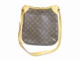 Photo1: LOUIS VUITTON Monogram Leather Brown Cross-body Bag Odeon MM #5393 (1)