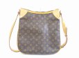 Photo2: LOUIS VUITTON Monogram Leather Brown Cross-body Bag Odeon MM #5393 (2)