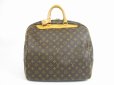 Photo2: LOUIS VUITTON Monogram Leather Brown Boston Bag Hand Bag Evasion #5394 (2)