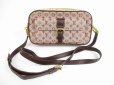 Photo1: LOUIS VUITTON Monogram Mini Canvas Red Cross-body Bag Juliet MM #5400 (1)