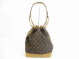 Photo2: LOUIS VUITTON Monogram Leather Brown Shoulder Bag Purse Noe #5411 (2)