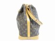 Photo4: LOUIS VUITTON Monogram Leather Brown Shoulder Bag Purse Noe #5411