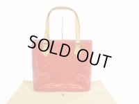LOUIS VUITTON Vernis Patent Leather Red Tote&Shoppers Bag Houston #5413
